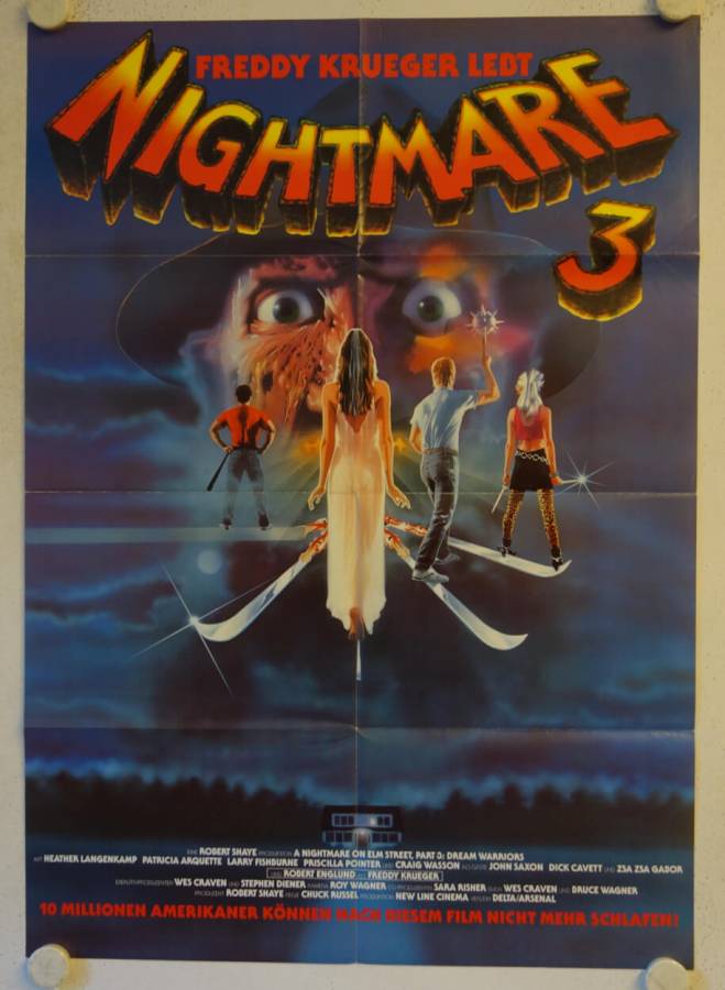 A Nightmare on Elm Street 3: Dream Warrior original release german movie poster